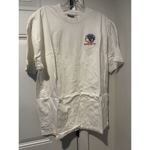 Vintage The Cheesecake Factory Marina Del Rey Shirt White Mens XL SS 90s Oneita
